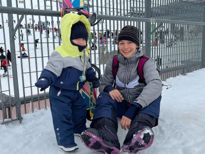 Snowboarder από κούνια ο γιος της Γιούλικα Σκαφιδά - Η ανάρτησή της