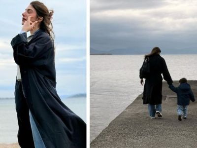 Χρύσα Μιχαλοπούλου: Απόδραση στην Αίγινα με τον γιο της, Κίμωνα (φώτο)