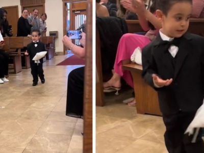 Το ξεκαρδιστικό βίντεο με το μικρό παραγαμπράκι που έκλεψε την παράσταση