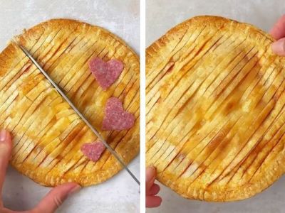 Hasselback Pizza με 4 υλικά – Έτοιμη σε 15 λεπτά