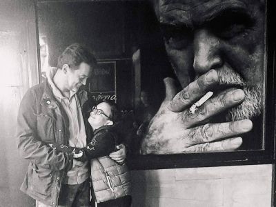 Κωνσταντίνος Καζάκος: Σπάνια εμφάνιση με τον γιο του - Η selfie στο Καλλιμάρμαρο