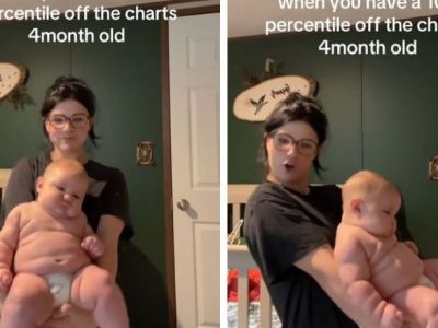 Μωρό 4 μηνών ζυγίζει 10 κιλά και γίνεται viral