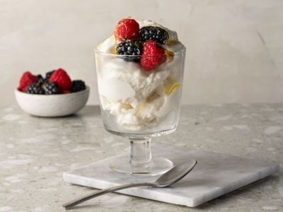 Frozen yogurt χωρίς παγωτομηχανή και χωρίς μίξερ