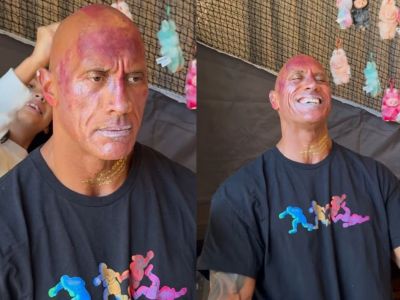Dwayne Johnson: Ο ατρόμητος μπαμπάς που αφήνει τις κόρες του να τον βάφουν όπως θέλουν