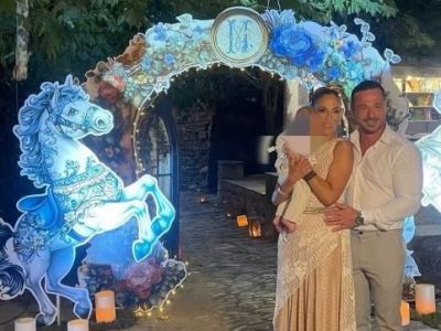 Βούλγαρη - Κωνσταντινίδης: Παραμυθένια η βάφτιση του γιου τους στο Πήλιο - Ο στολισμός και η τούρτα