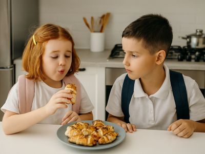 Φτιάξτε ρολά κρουασανάκια με τορτίγιες για το σχολείο - Γεμίστε τα με ό,τι θέλετε