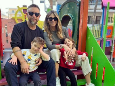 Η Νατάσα Σκαφίδα και ο Γιάννης Βαρδής στο γυμναστήριο με τα παιδιά τους - Το πιο δυνατό family goal