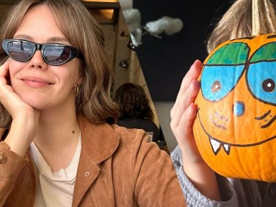 Η Γεωργία Αβασκαντήρα γιορτάζει το Halloween φτιάχνοντας γλυκά και κολοκύθες με τον γιο της