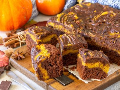 Brownies με σοκολάτα και κολοκύθα - Φθινοπωρινή απόλαυση για όλη την οικογένεια