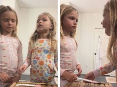 Μαμά δίνει στις κόρες της να δουν πρώτες το τεστ εγκυμοσύνης - Η αντίδρασή τους μοναδική