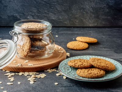 Μπισκότα με μήλο, μπανάνα και σπόρους chia (χωρίς ζάχαρη)