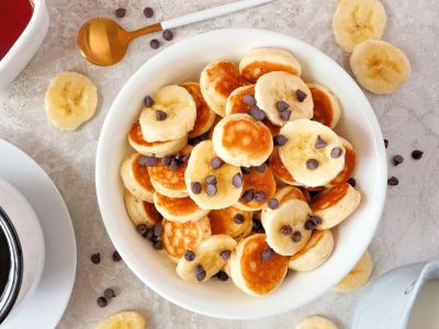 Νόστιμα pancakes με κομματάκια σοκολάτας