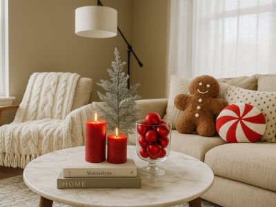 Christmas coffee table inspiration: Εύκολες και οικονομικές ιδέες για το τραπεζάκι σαλονιού σας