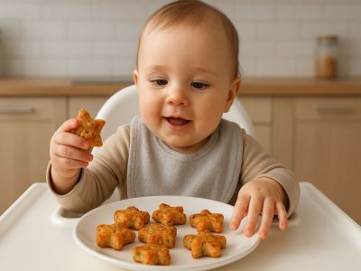 Αστεράκια σολομού για μωρά - Τη λες και χριστουγεννιάτικη συνταγή