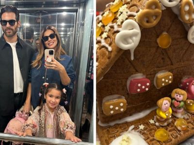 Χατζίδου – Παύλου: Το πιο λαχταριστό gingerbread σπιτάκι το έφτιαξαν παρέα με την κόρη τους