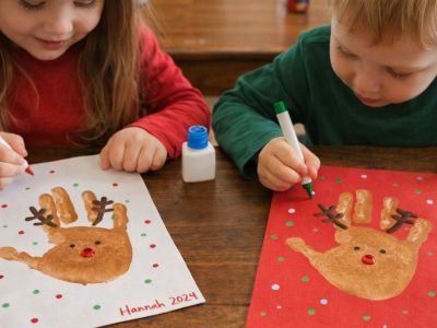 Το αποτύπωμα του Ρούντολφ: Η πιο τρυφερή χριστουγεννιάτικη χειροτεχνία