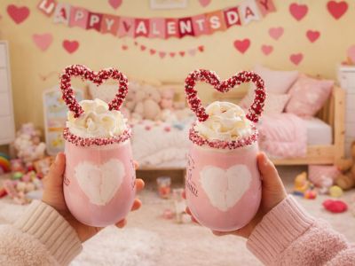 Valentine day milkshake για τα παιδιά