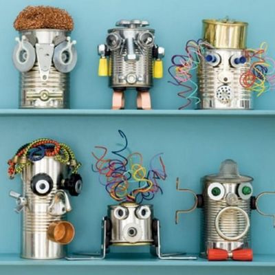 Ρομποτάκια μαγικά από κονσερβοκούτια!