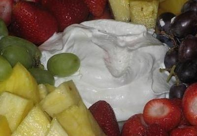 Dip με τυρί και φρούτα