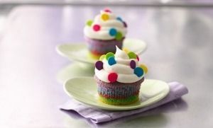 Cupcakes σαν το ουράνιο τόξο