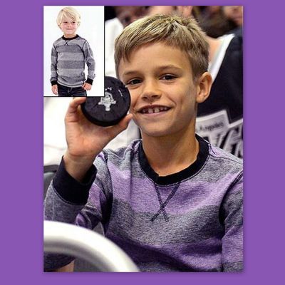 Το ριγέ στιλ του Romeo Beckham