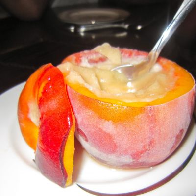 Σορμπέ ροδάκινο (κοινώς γρανίτα!)