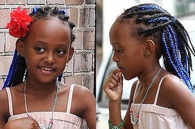 Τα μπλε κοτσιδάκια της Zahara Jolie Pitt