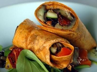 Wrap λαχανικών για σνακ