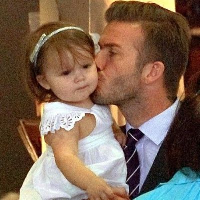 Ο τρυφερός μπαμπάς David Beckham