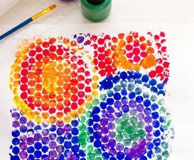 Ζωγραφίζοντας με bubble wrap