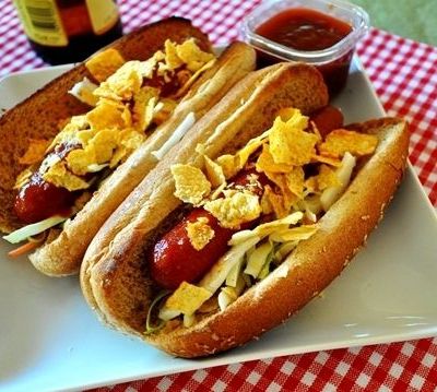 Hot Dog με σος μπάρμπεκιου!
