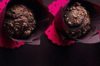 Muffin σοκολάτας με φιστίκια