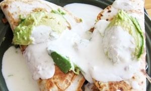 Quesadillas με αβοκάντο