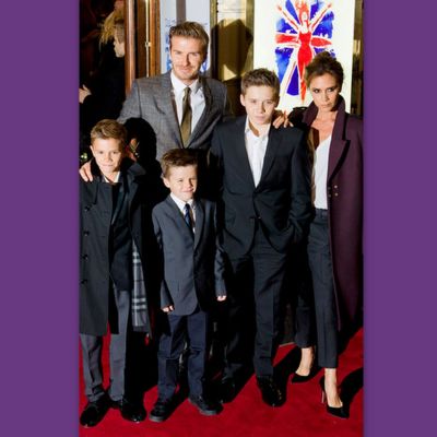 Η οικογένεια Beckham στα Burberry