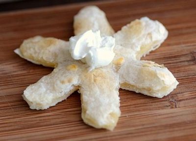 Quesadillas σε σχήμα χιονονιφάδας
