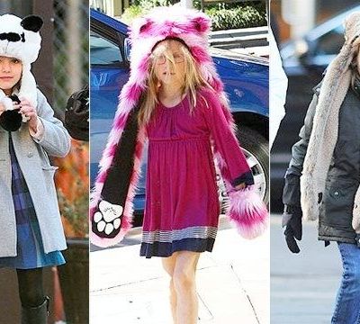 Το νέο trend των celebrity kids! Γούνινα καπέλα ζωάκια!