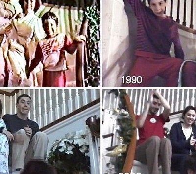 Εικοσιπέντε χρόνια Χριστούγεννα, μέσα από την κάμερα του μπαμπά! (βίντεο)