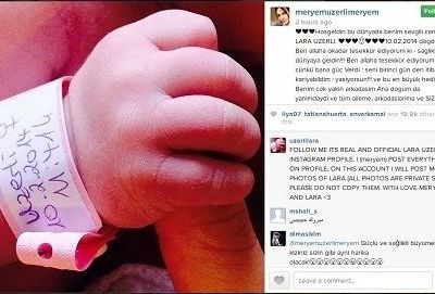 Η Χουρέμ έγινε μαμά! Το συγκινητικό της μήνυμα στην κόρη της! (εικόνες)