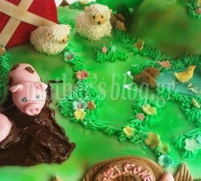 Μy cakes my hobby: Φτιάχνουμε θεματική τούρτα φάρμα με ζωάκια!