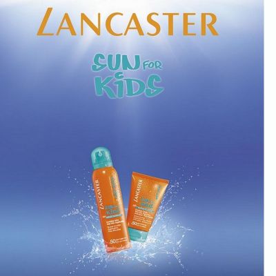 Sun for kids από την Lancaster! Τα πρώτα αντηλιακά για παιδιά που μπαίνουν κατευθείαν επάνω σε βρεγμένη επιδερμίδα!