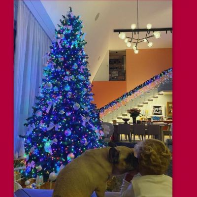 Μας έδειξε το σαλόνι της και η Χριστουγεννιάτικη διακόσμηση είναι το κάτι άλλο