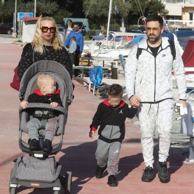 Γιαννιάς - Παντελιδάκη: Φόρεσαν τα αθλητικά τους και βγήκαν με τα αγόρια τους στην παραλία