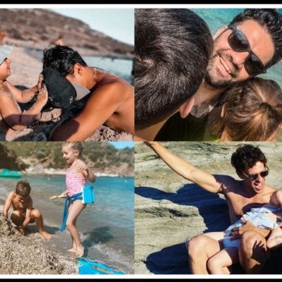 Ποζάρουν με τα παιδιά τους στην παραλία – Οι πιο κούκλοι Έλληνες μπαμπάδες