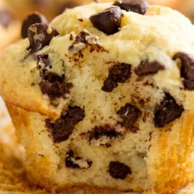 Φτιάξε τα πιο αφράτα και νόστιμα chocolate chip muffins που έχεις φάει ποτέ