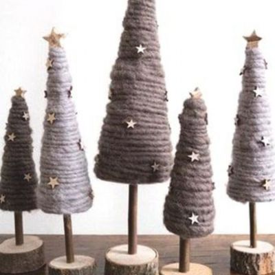 DIY: Φτιάξε χριστουγεννιάτικα δεντράκια σε σκανδιναβικό στυλ για να ομορφύνεις το τραπέζι σου