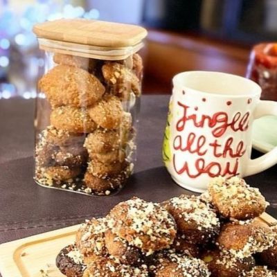 Μελομακάρονα με αλεύρι & σιμιγδάλι ολικής άλεσης χωρίς μέλι!