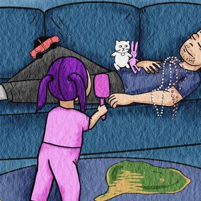 Σκίτσα αποτυπώνουν την καθημερινότητα των γονιών στο σπίτι με μικρά παιδιά