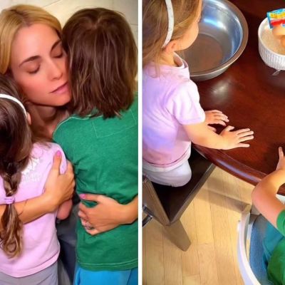 Δούκισσα Νομικού:Φτιάχνει πασχαλινά κουλουράκια με τα παιδιά της (+συνταγή για κουλουράκια βανίλιας)