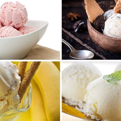 Συνταγές για παγωτά μέχρι 4 υλικά