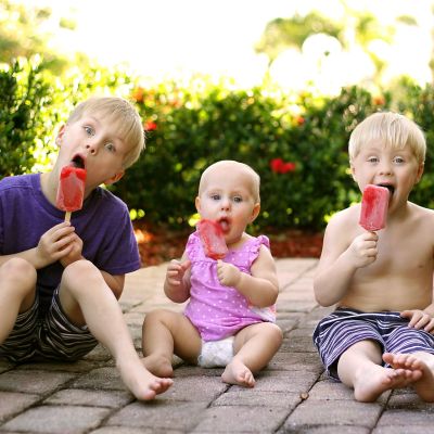 Γρανίτες φράουλα - βατόμουρο με 4 υλικά